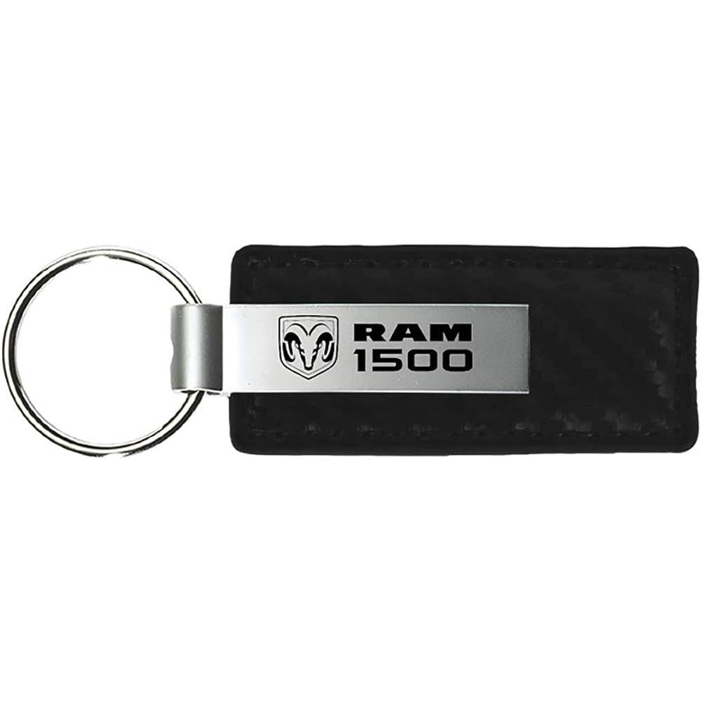RAM 1500 Key Chain - Black Carbon Fiber Texture Leather – SR1 Performance