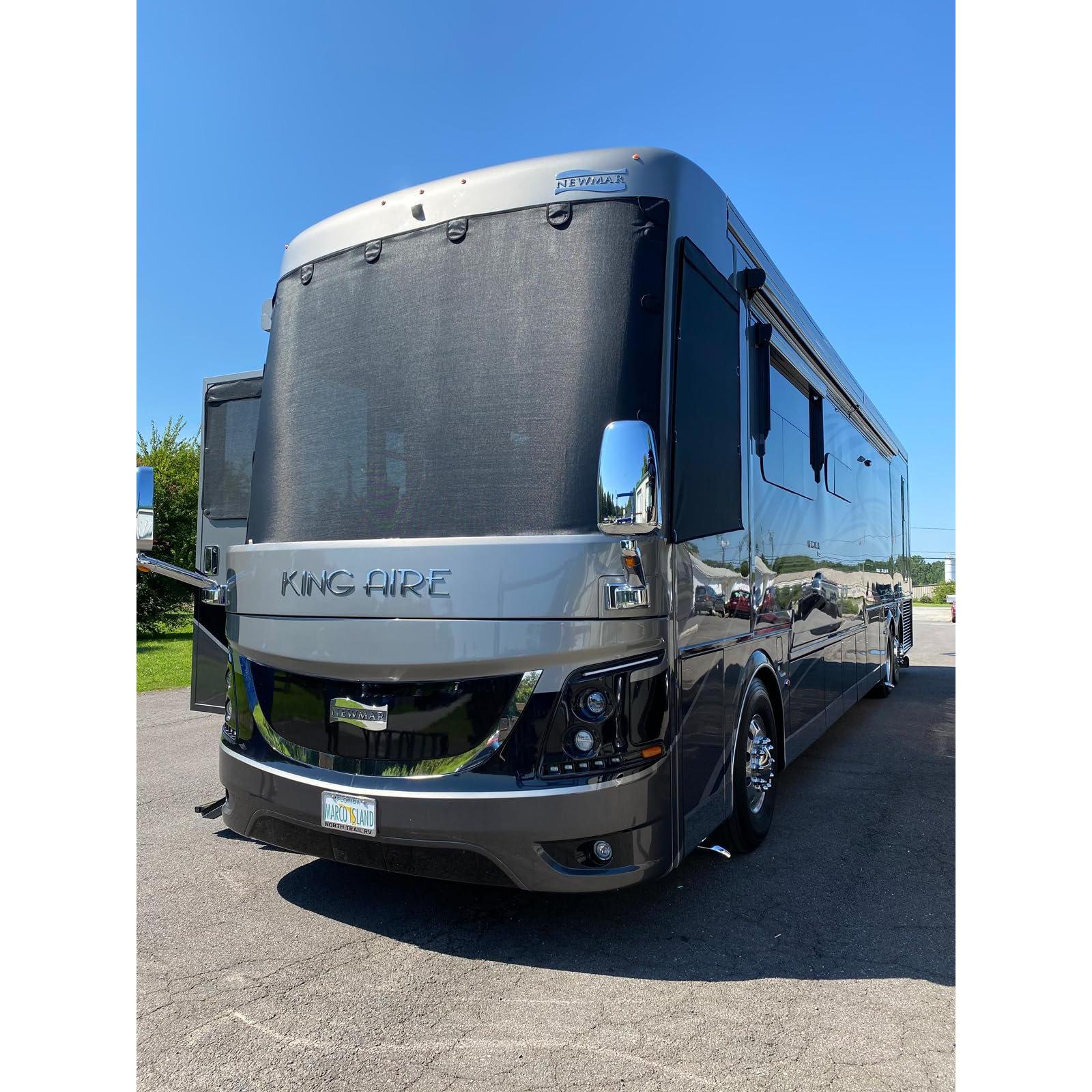 Class A Rv Split Windshield Class A RV/Motorhome Exterior Windshield Sun Shade by Magne Shade – SR1 ...