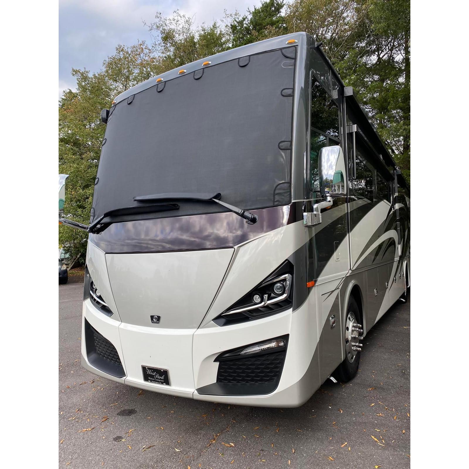 Class A Rv Split Windshield Class A RV/Motorhome Exterior Windshield Sun Shade by Magne Shade – SR1 ...
