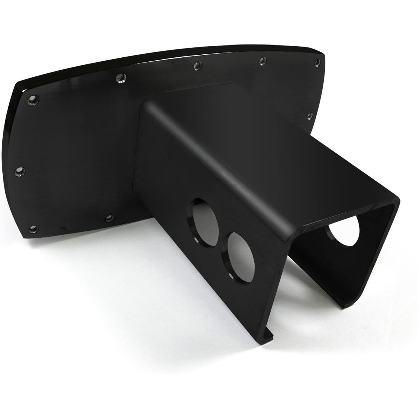 GMC 3D Logo Black Inlay On Black Billet Aluminum 2 Inch Tow Hitch Cover