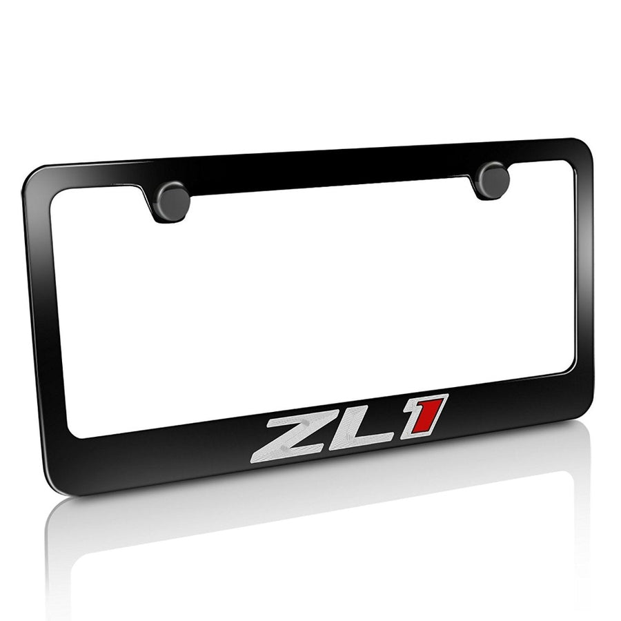 Camaro ZL1 License Plate Frame Black SR1 Performance