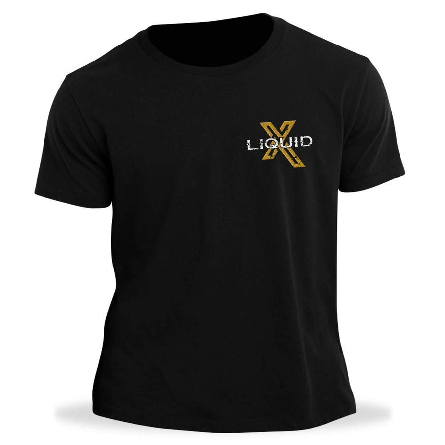 Liquid X Rustic Label Men's TShirt Black SR1 Performance