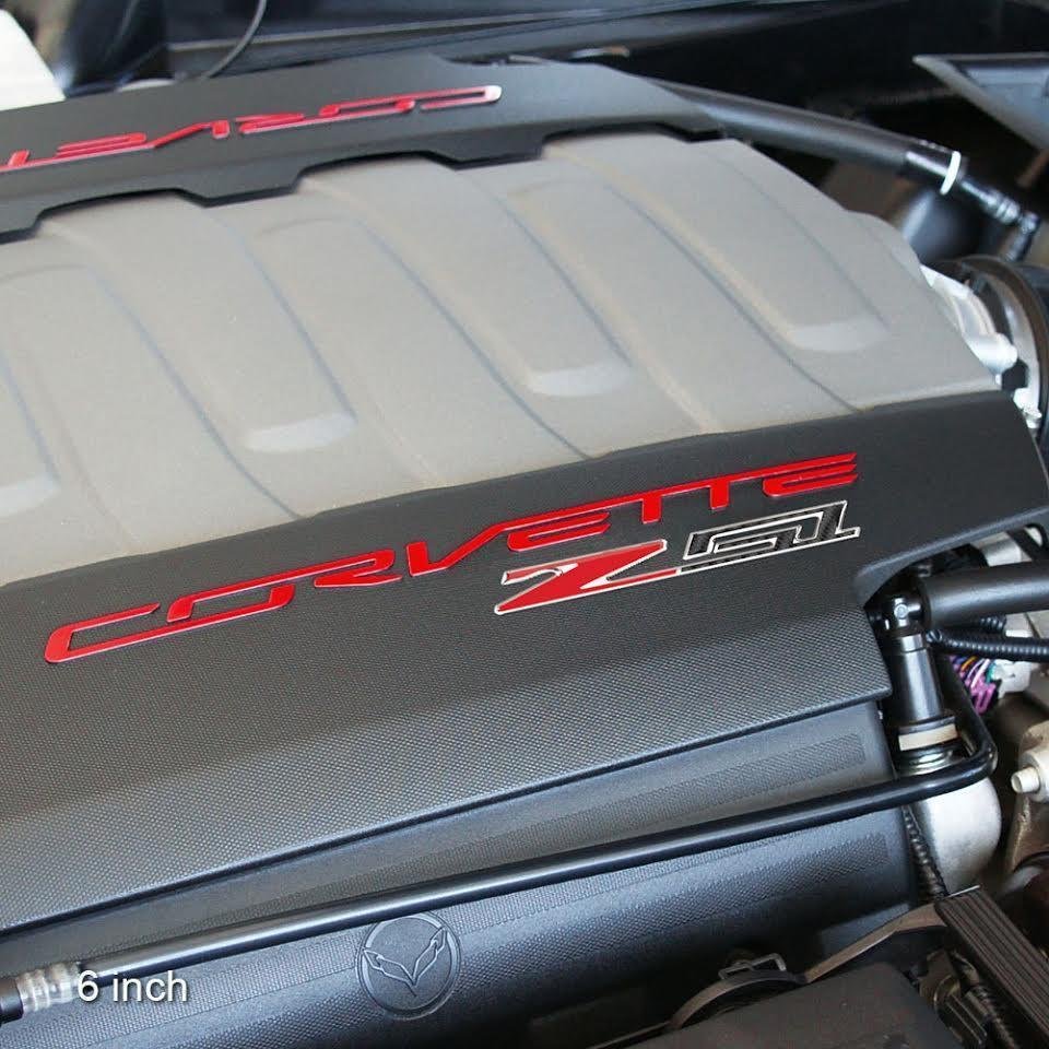 C8 Rear Badging C7, C8 Corvette Z51 Badge/Emblem - Domed - Carbon Fiber Look w/Chrome ...