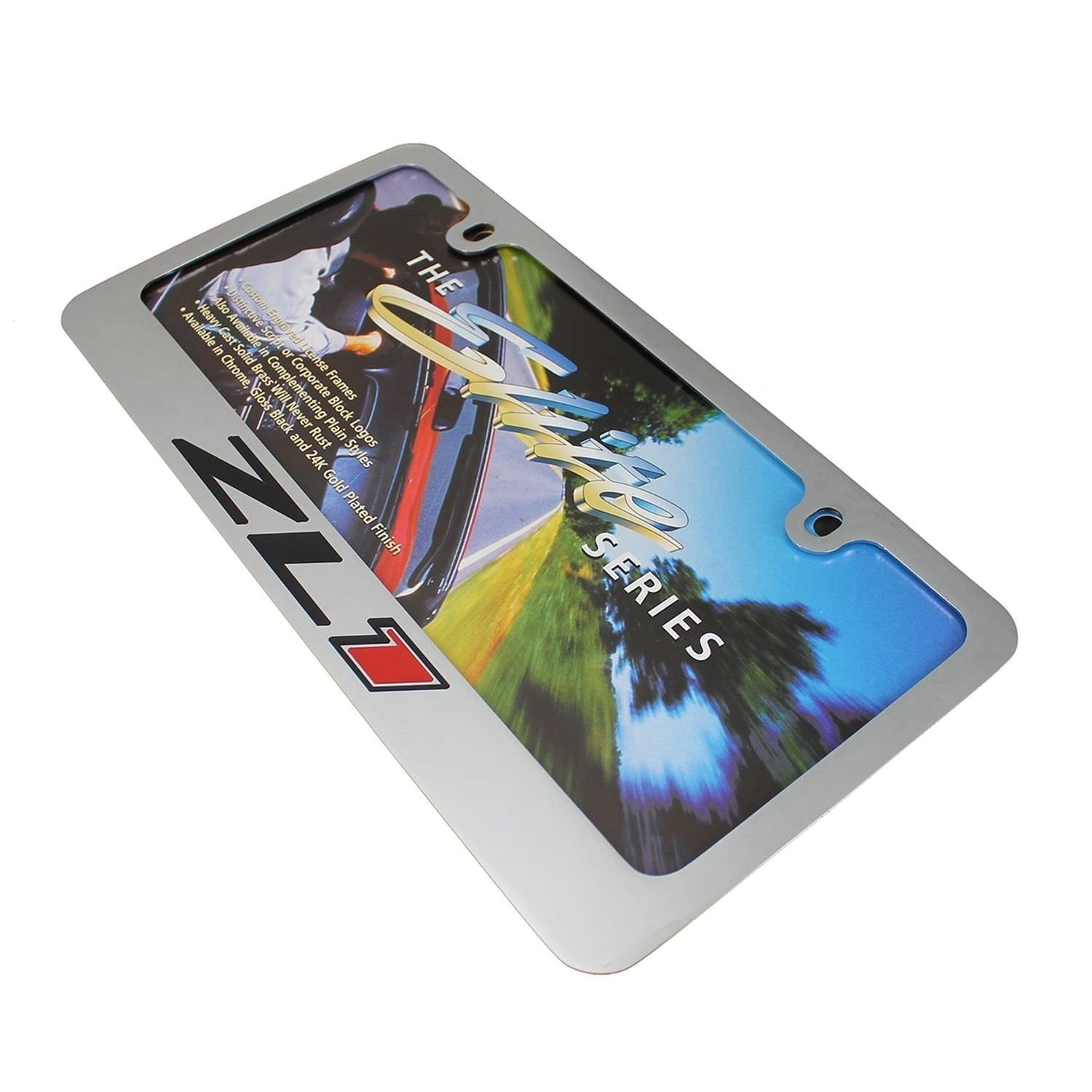 Camaro ZL1 License Plate Frame Chrome SR1 Performance