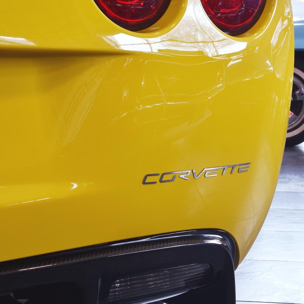 Corvette Rear Letters - Mirror Finish Stainless Steel (Set) : C6,Z06,Z ...